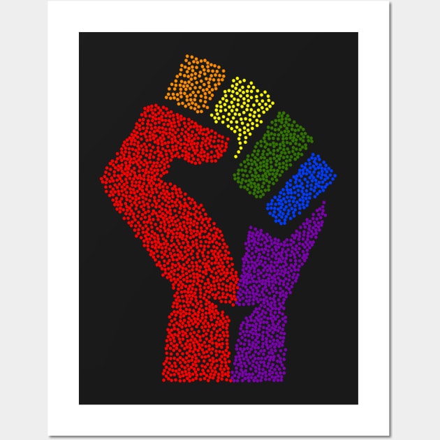 Gay Pride Rainbow Wall Art by helloshirts